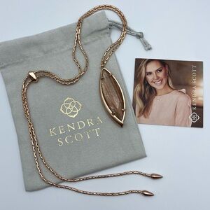 Kendra Scott Rose Gold Shimmer Adjustable Necklace ✨